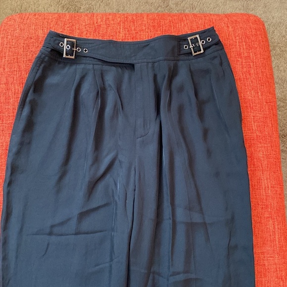 Tom Ford Made in Italy Black Cropped Trousers Pants Adjustable Belts - Picture 5 of 15